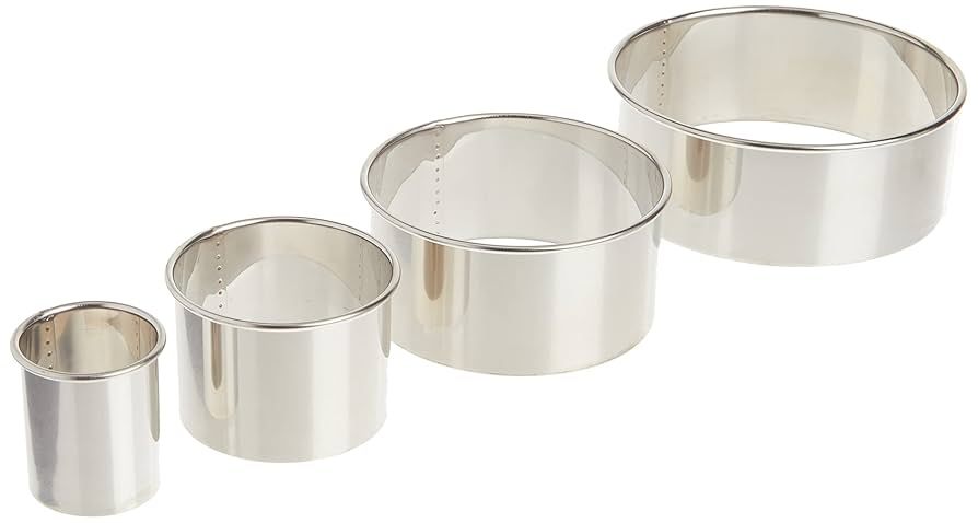 Round cutter 4pc set plain -1440