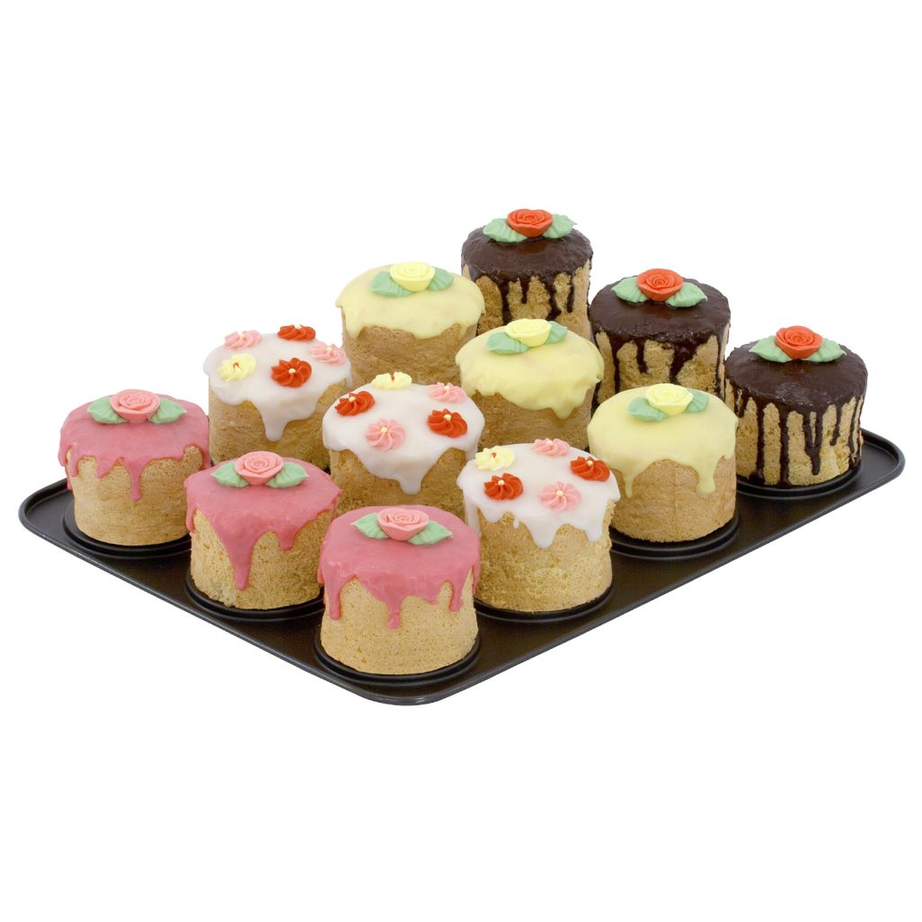 Zenker Special Creative 12 Cup Mini Flan Baking Moulds on Tray -7402