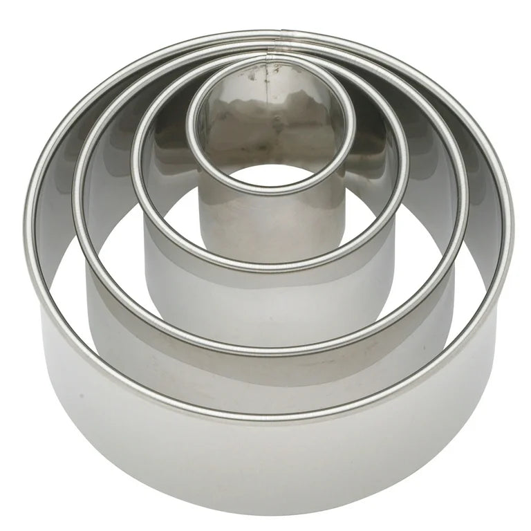 Round cutter 4pc set plain -1440