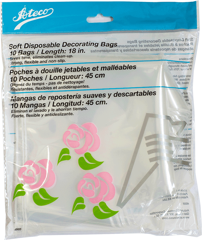 Soft disposable piping bags 10pc 45cm -4685 - CulinaryKraft