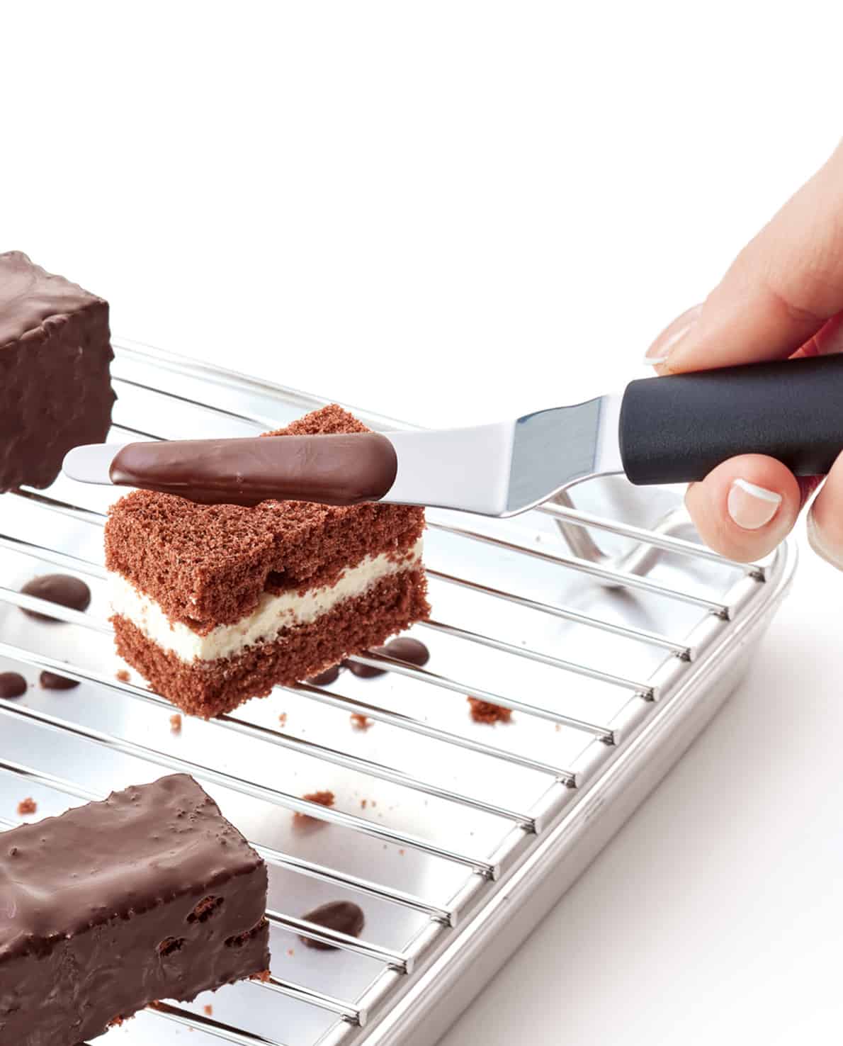 Confiserie spatula spirit, cranked, 7,5 cm - 72 508 08 00