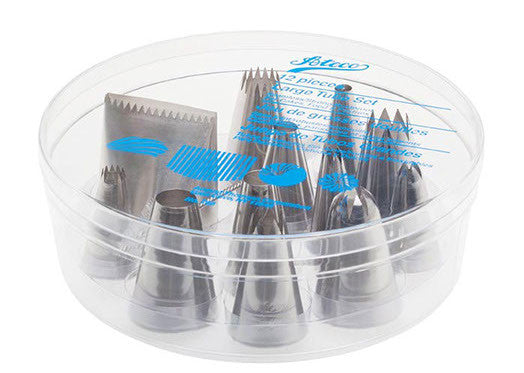 Large decorating tube/nozzle 12 piece set -786 - CulinaryKraft