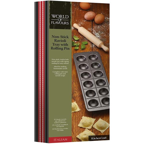 World of Flavours Italian Non-Stick Ravioli Mould -ICRAVTRAY