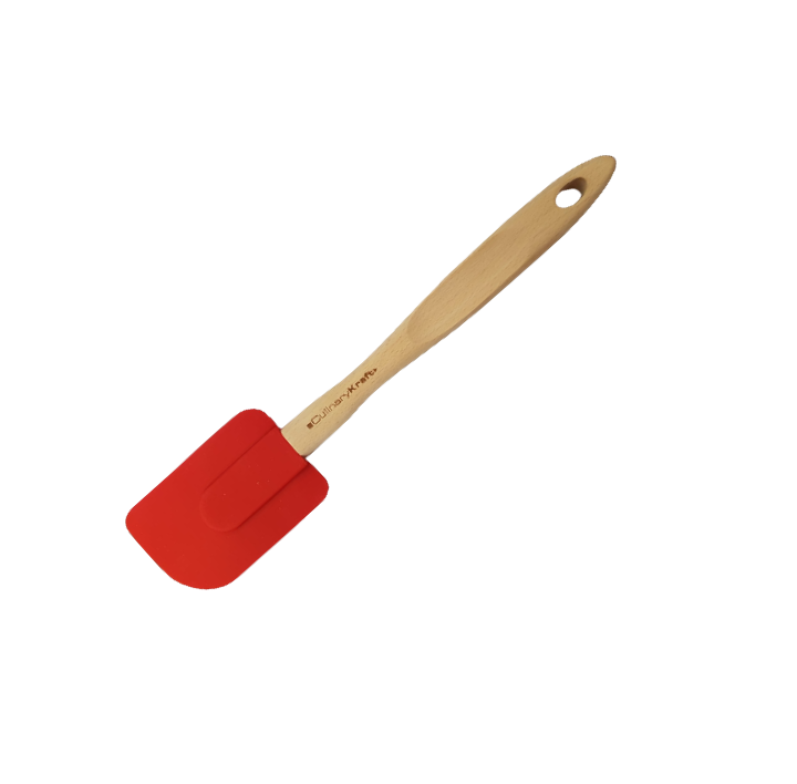 Spatula Wood and Silicone Red -AW3710