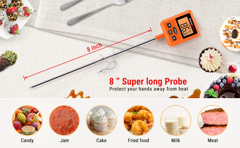 ThermoPro TP511 Digital Candy Thermometer with Pot Clip