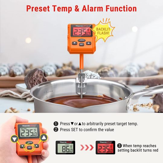 ThermoPro Digital Deep Fry & Sugar Thermometer -TP511