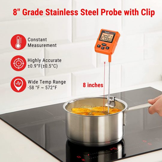 ThermoPro Digital Deep Fry & Sugar Thermometer -TP511