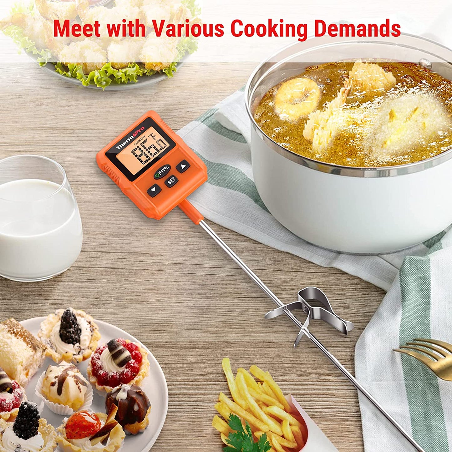 ThermoPro Digital Deep Fry & Sugar Thermometer -TP511