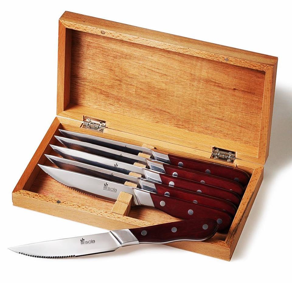 Steak knife set 6pcs in gift box -STEAKS003 - CulinaryKraft