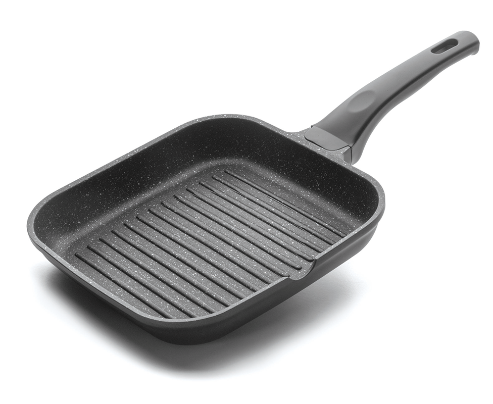 Non-stick frying pan square grill 24 x 24cm -24125 - CulinaryKraft