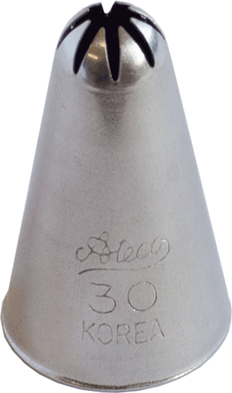 No. 030  Closed Star Nozzle/Tube - CulinaryKraft