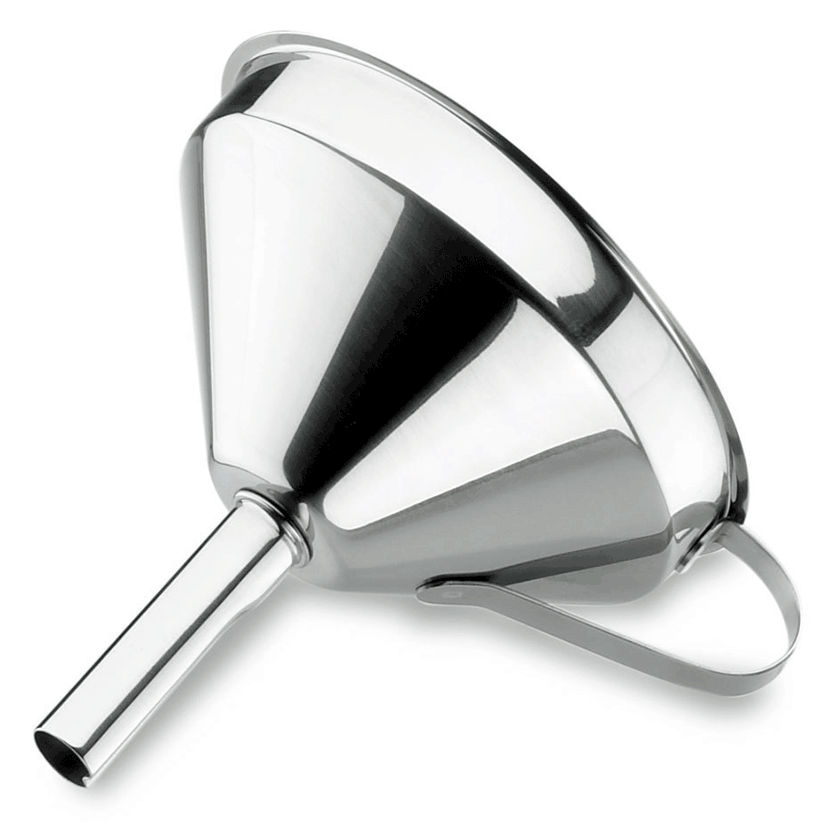 Stainless Steel Funnel with Strainer/ Movable Filter 10cm -62531 - CulinaryKraft