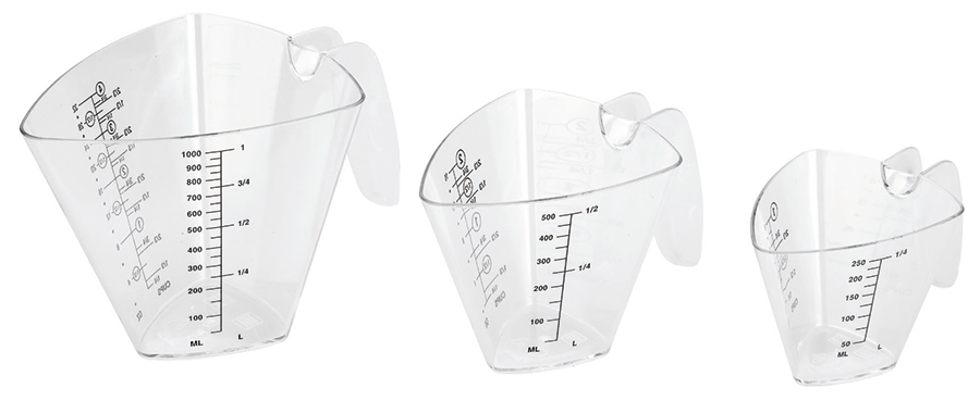 Triangular Measuring Container Triangular Measuring Jug Set -67131 – CulinaryKraft