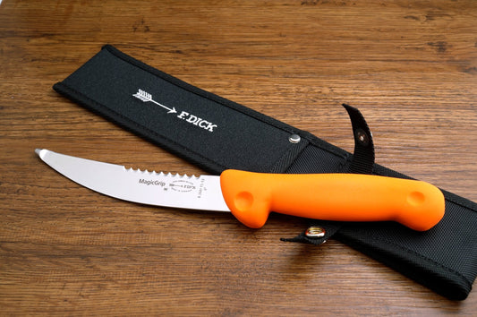 Field dressing knife/ Gut and tripe knife, 15cm with sheath -82641156-53 - CulinaryKraft