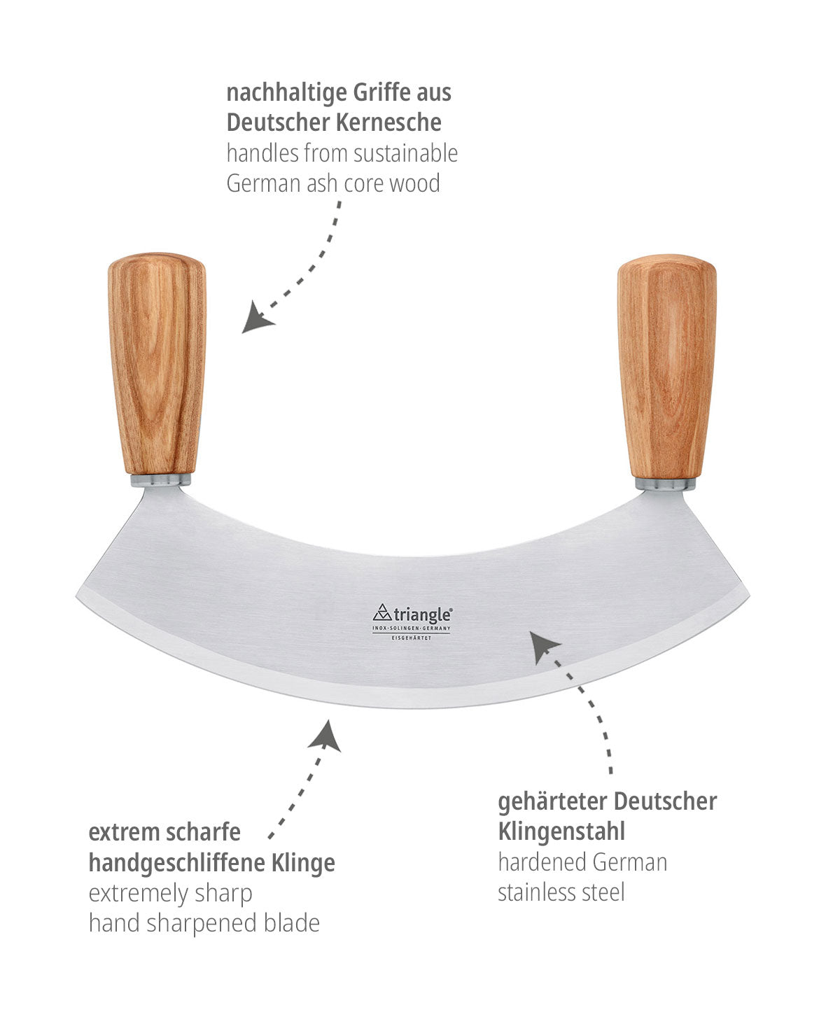 Mincing knife Ashwood 36cm-86 234 36 04