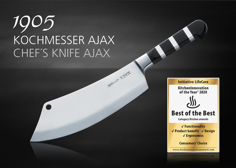 Chef's Knife "AJAX" 1905 Anti-slip Knife Sheath Included -81922222 - CulinaryKraft