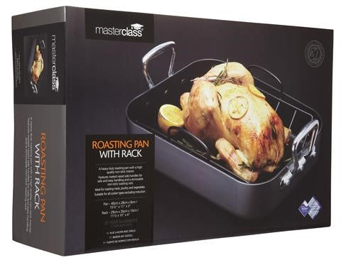 Roasting Pan w/rack - KCMCHROAST36 - CulinaryKraft