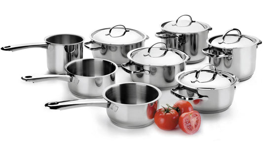 Basic 8 Piece Stainless Steel 18/10 Cookware Set -32000