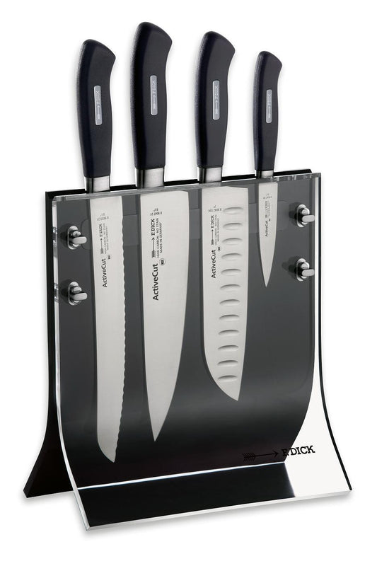 Active Cut 4 knives and knife block set -8907200 - CulinaryKraft