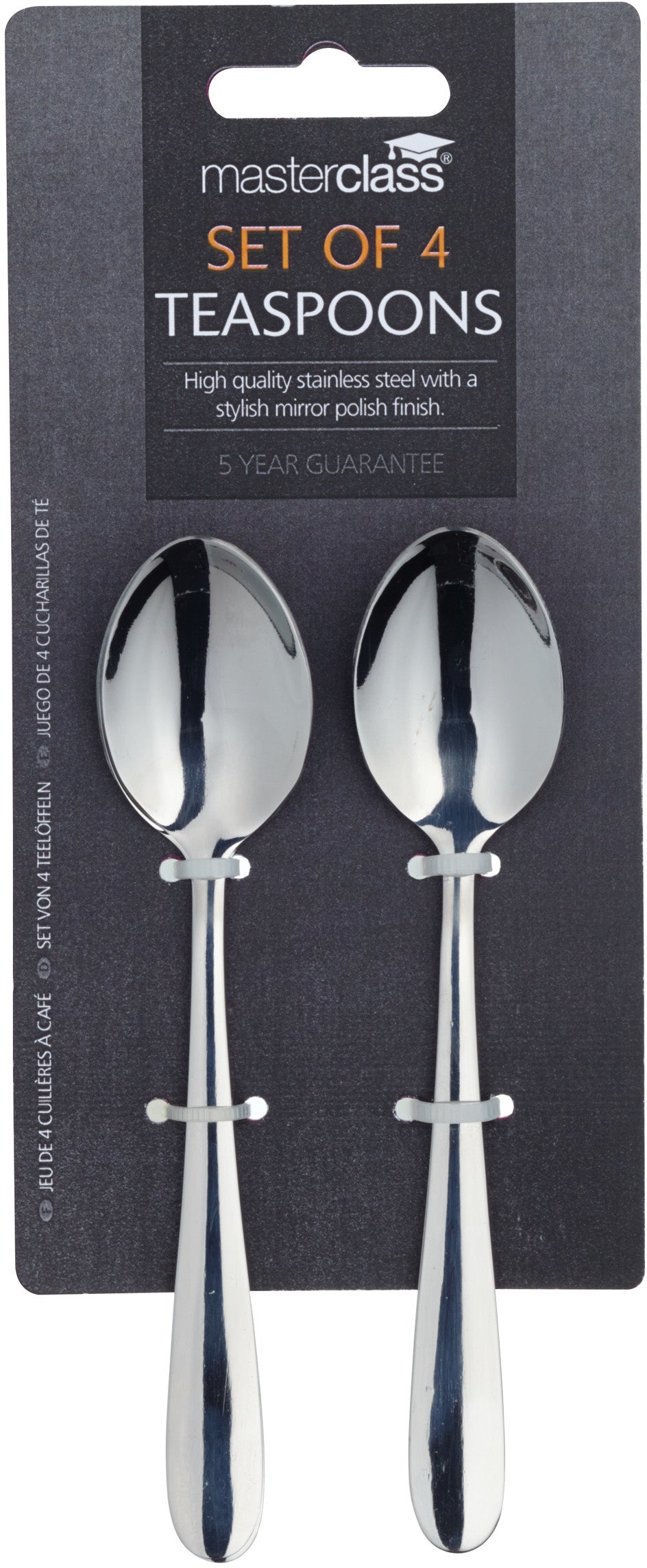 MasterClass Set of 4 Teaspoons- MCTSPN4PC