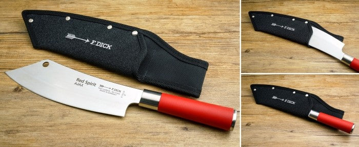 Chef's Knife "AJAX" Red Spirit Anti-slip Knife Sheath Included -81722202 - CulinaryKraft