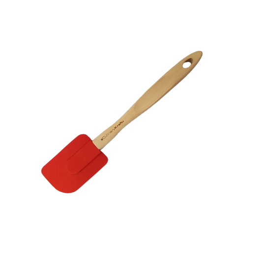 Spatula Wood and Silicone Red -AW3710